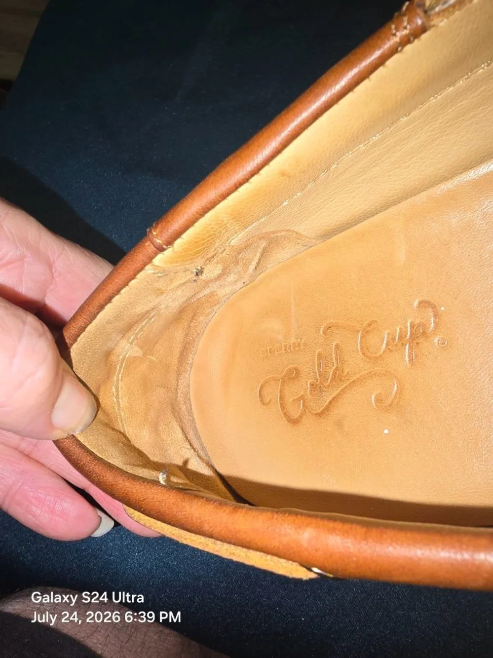 Sperry Gold cup edition Brown Leather Moc Toe Boat Shoes with Tan Laces